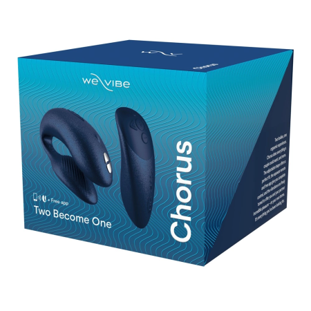 We-Vibe Chorus Intimate Partner Device Cosmic Blue with Remote Control