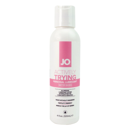 JO Actively Trying Water-Based Lubricant 120ml Paraben-Free, pH Balanced