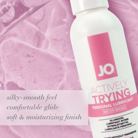 JO Actively Trying Water-Based Lubricant 120ml Paraben-Free, pH Balanced