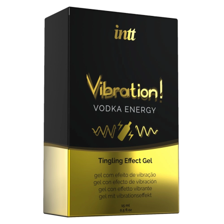 Intt Vibration Vodka Energy Gel 15ml - Stimulating Effect, Unisex, Plant Extracts