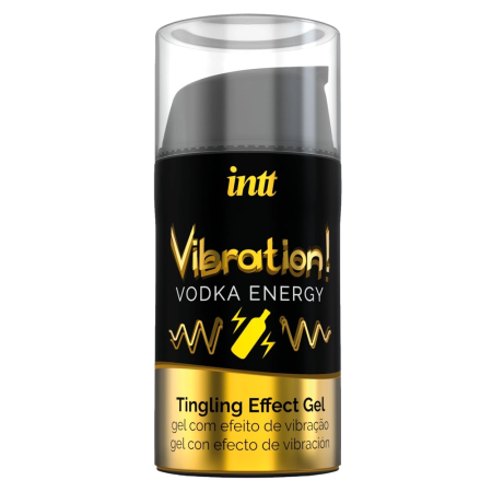 Intt Vibration Vodka Energy Gel 15ml - Stimulating Effect, Unisex, Plant Extracts