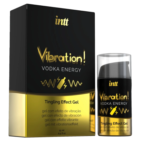 Intt Vibration Vodka Energy Gel 15ml - Stimulating Effect, Unisex, Plant Extracts