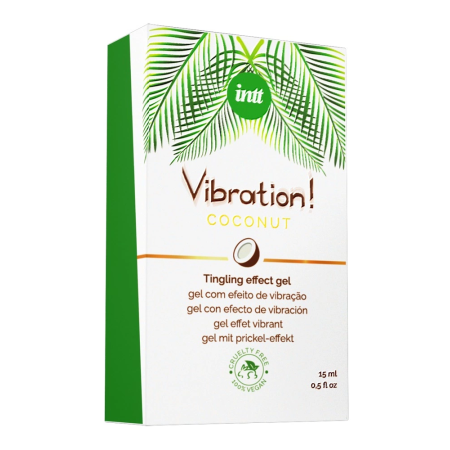 intt Vibration! Coconut Effect Gel 15ml - Vegan Warming Formula