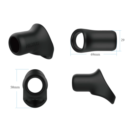 Nexus RISE Silicone Anatomical Support Ring Black 29mm/49mm