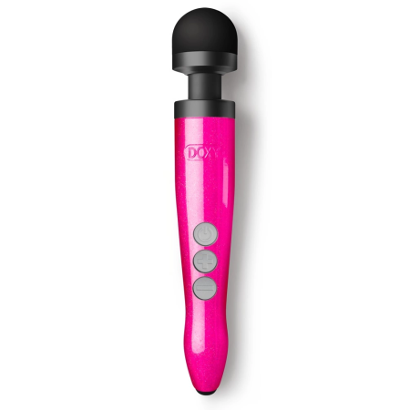 Doxy Die Cast 3R Hot Pink Cordless Massage Wand, 28cm, Rechargeable