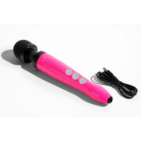 Doxy Die Cast 3R Hot Pink Cordless Massage Wand, 28cm, Rechargeable