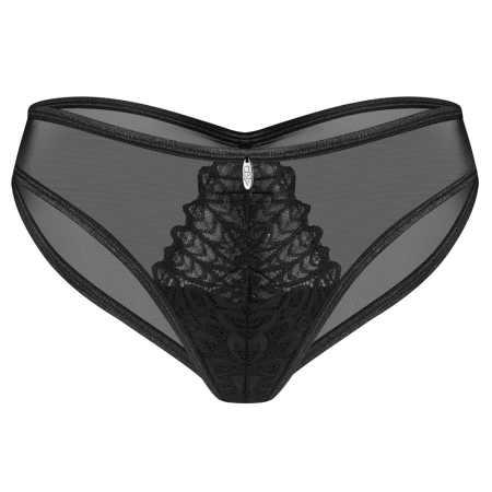 Obsessive Donarella Briefs XL/2XL Black Lace Embroidered Comfort