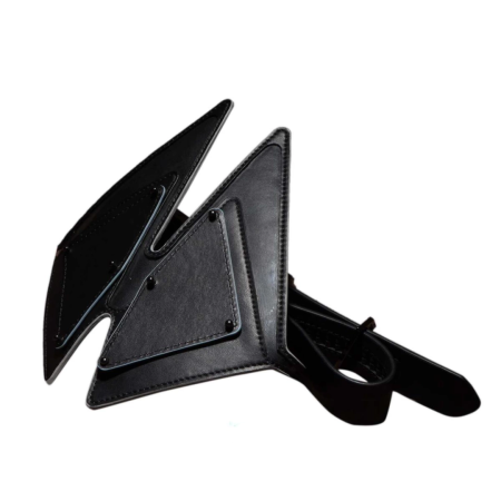 LOCKINK Vixen Adjustable Leather Blindfold Set Black Mask System