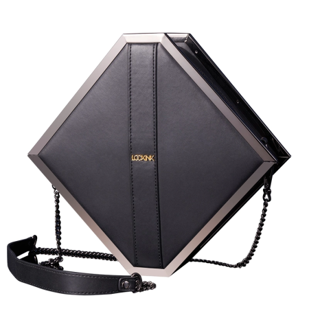 LOCKINK Mysterious Square Kink Bag Black - Luxury Set with Accessories