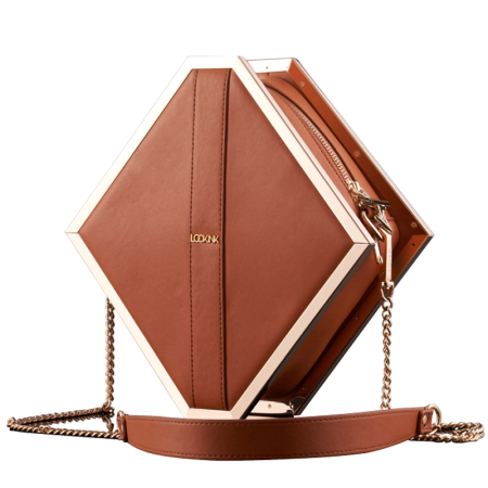 LOCKINK Mysterious Square Kink Bag Brown - Discreet Multi-Compartment Set