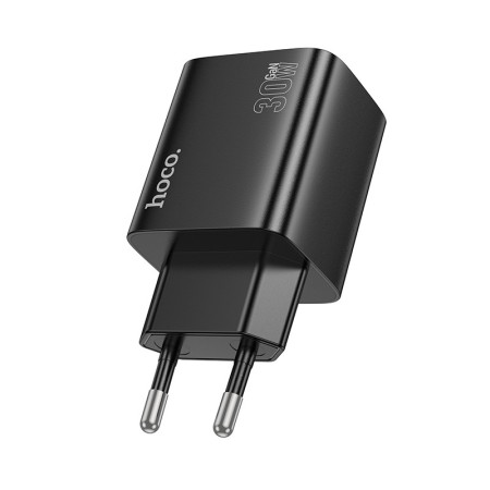 Juodas įkroviklis Hoco N56 30W GaN 2xUSB-C/2xUSB-A