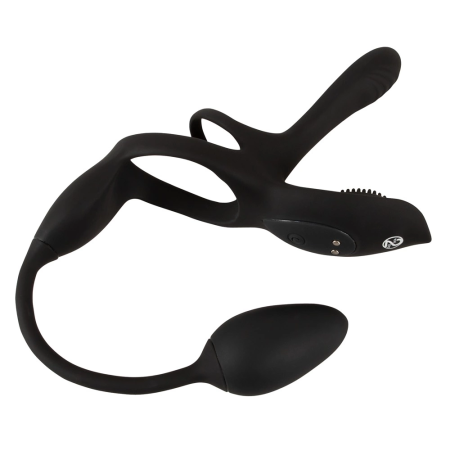 Couples Choice RC Multi Function Silicone Intimate System Black 34.8cm