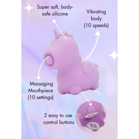 Unihorn Karma Lilac Intimate Massager Silicone, Dual Motor, Rechargeable