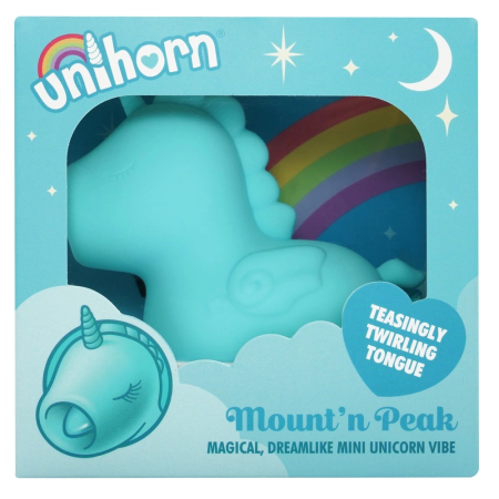 Unihorn Mount'n Peak Lay-On Intimate Massager Dual Motor Silicone 9cm