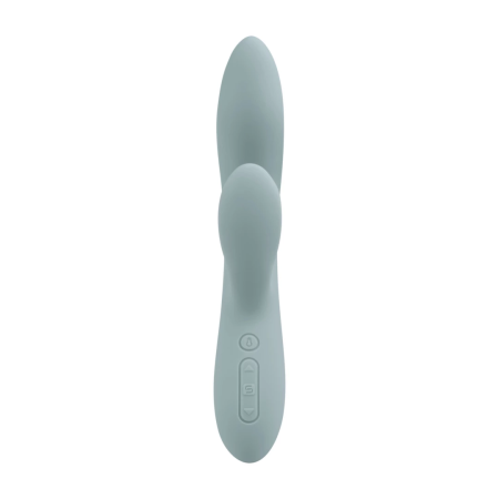 Svakom Chika App-Controlled Flexible Dual-Action Vibrator Turquoise Grey