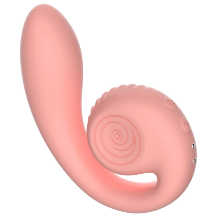 Snail Vibe Gizi Peachy Pink - Dual Intimate Device, Silicone, 19cm