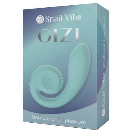 Snail Vibe Gizi Tiffany Dual Motor Silicone Intimate Device Blue 19cm
