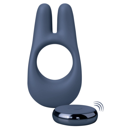 JimmyJane Deimos Intimate Silicone Ring with Dual Motors, 10 Modes, Black