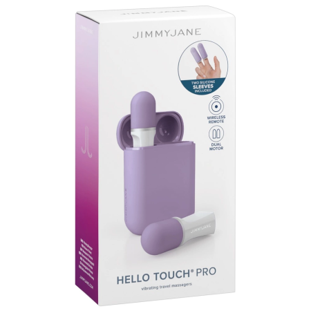 JimmyJane Hello Touch Pro Compact Finger Massager Set with Charging Case