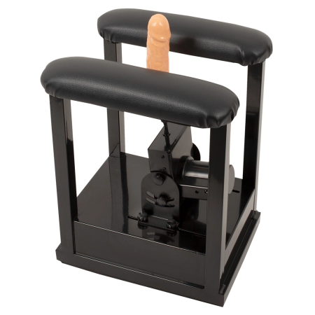 The Banger Sit-On Climaxer Adjustable Intimate Machine with Remote, Black