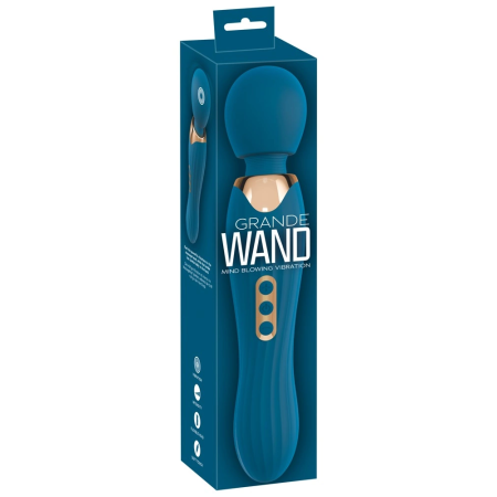 You2Toys Grande Wand Blue - Powerful Cordless Silicone Massager 29.3cm