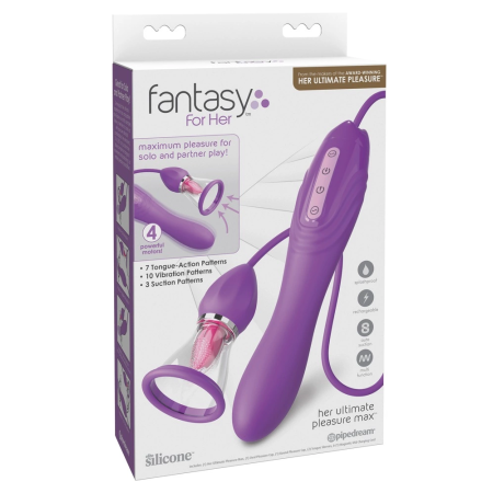 Fantasy For Her Ultimate Pleasure Max Intimate System, Purple, 22.9 cm