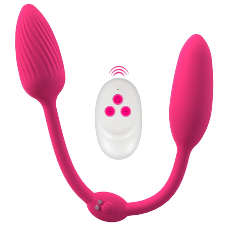 Sweet Smile RC Double Pleasure Silicone Intimate Duo Balls Remote 28cm