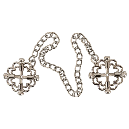 Bad Kitty Stainless Steel Nipple Jewellery with Adjustable Chain 30.5cm