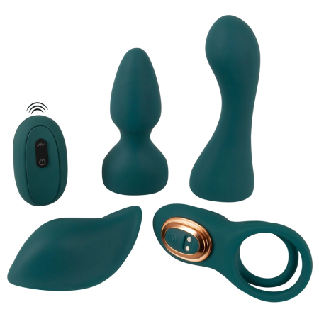 Couples Choice Mini Vibe Set 5-in-1 Remote, Silicone, USB Rechargeable