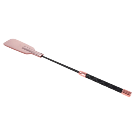 Sportsheets S&M Brat Crop Rose Gold Vegan Leather 18.5”