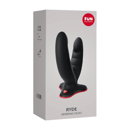 Fun Factory Ryde Black Flexible Dual-Ended Silicone Model 12.3/10 cm