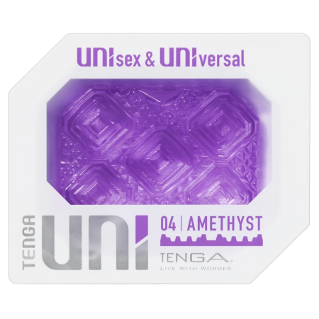 Tenga UNI Amethyst Intimate Sleeve - Flexible Unisex Finger Accessory 6cm