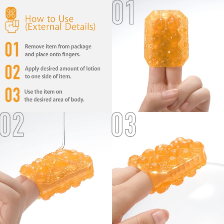 Tenga UNI Topaz Flexible Intimate Sleeve, Dual-Textured, 6 cm, TPE