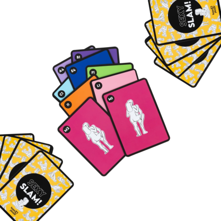 Tease & Please Sexy Slam Card Game - Double Pack, Colorful Edition