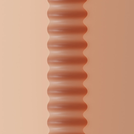 Autoblow AI Ultra Intimate Sleeve Mouth Beige - Ribbed TPR Insert