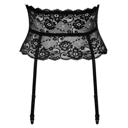 Cottelli LINGERIE Lace Suspender Belt Black L Adjustable Straps