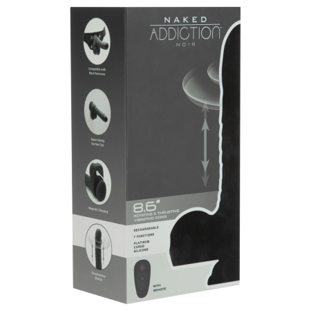Naked Addiction 8.6" Rotating & Thrusting Silicone Intimate Device, Remote
