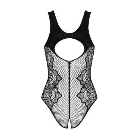 Obsessive B335 Body Black S-L Soft Mesh Design Cut-Out Back