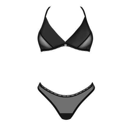 Obsessive Latinesa Lingerie Set M/L Black Tulle & Embroidery