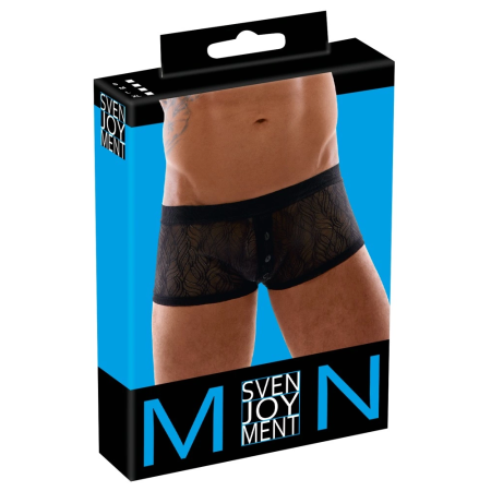 Svenjoyment Soft Stretch Lace Men's Pants S, Black, Elastic Waistband