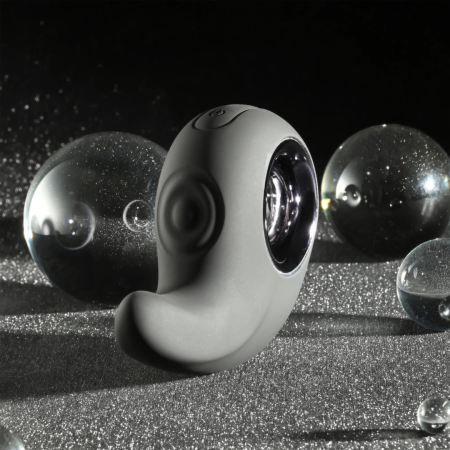 Playboy Ring My Bell Black - Dual Action Silicone Vibrator with Tapper