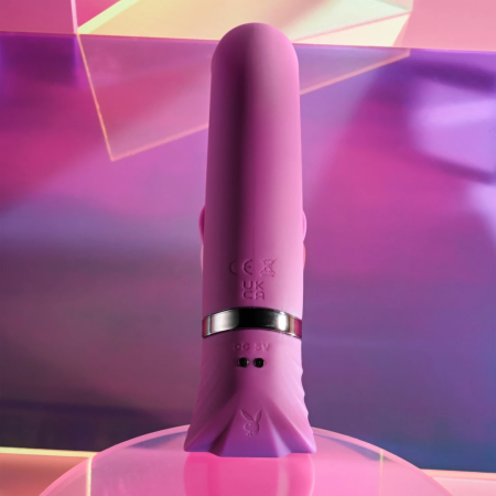 Playboy Pleasure Tap That Vibrator Purple - 9-Speed Curved Silicone Model