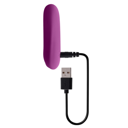 Playboy Pleasure Bullet Compact Vibrating Device Purple Rechargeable