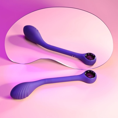 Playboy Pleasure Spot On Flexible Vibrator Acai, 8.9'' Silicone USB
