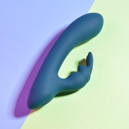 Playboy Lil Rabbit Deep Teal Dual Motor Compact Silicone Massager