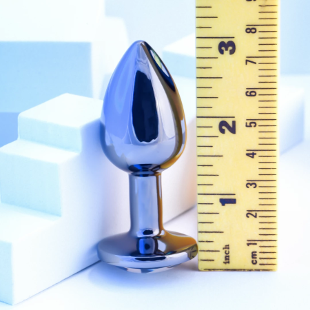 Playboy Pleasure Tux Small Aluminum Plug with Iconic Bunny Base