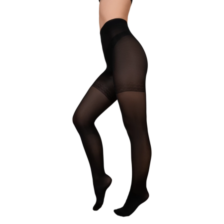 Bye Bra Control Slim 70 Den Black L Shaping Tights - Italian Design
