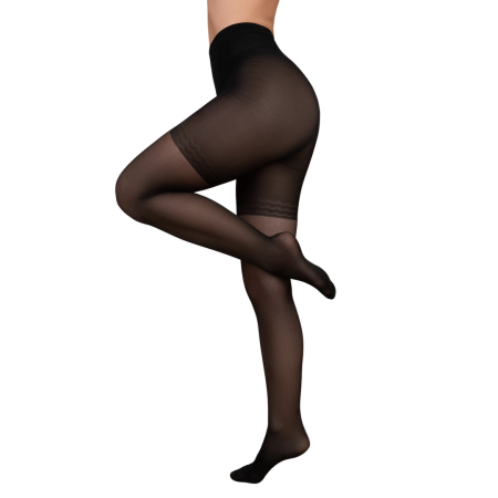 Bye Bra Control Slim 40 Den Black XL - Shaping Tights with Support