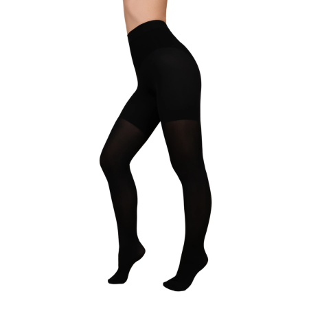 Bye Bra Total Shaper Tights 100 Den Black L - Italian Microfiber