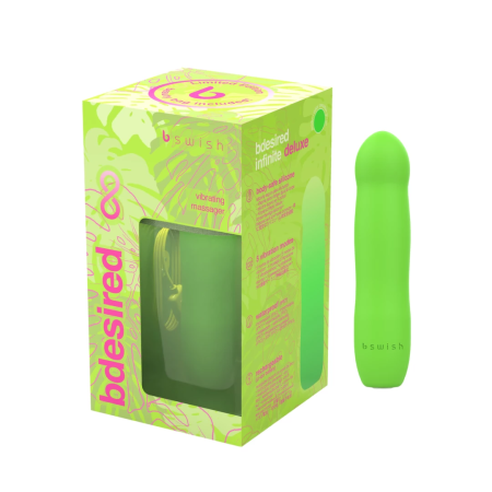 B Swish Bdesired Infinite Deluxe Beauty Edition Intimate Massager Pink-Green